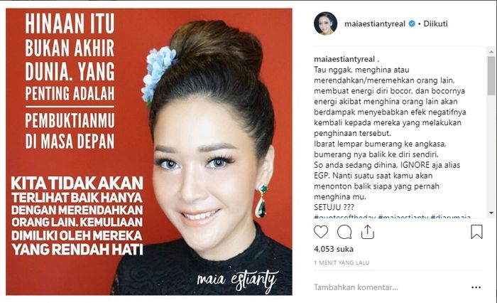 unggahan Maia Estianty