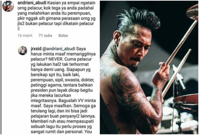 Komentar Jerinx yang menunjukkan ia enggan meminta maaf pada Via Vallen