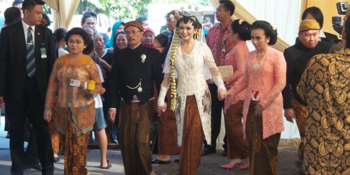 Selvi Ananda di hari pernikahannya dengan Gibran Rakabuming Raka.