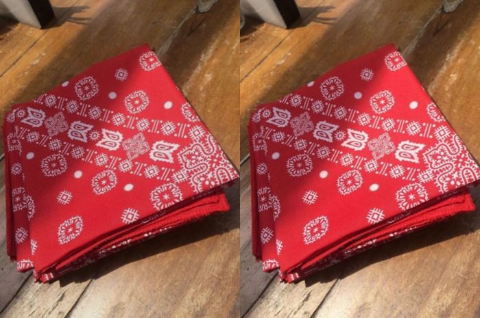Bandana Retro warna merah