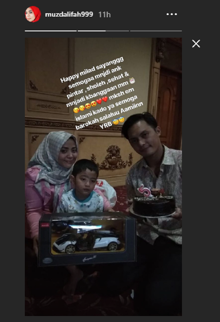 Pacar Baru Muzdalifah, Fadel Islami Beri Kado Ulang Tahun untuk Putra Nassar, Falhan Abssar