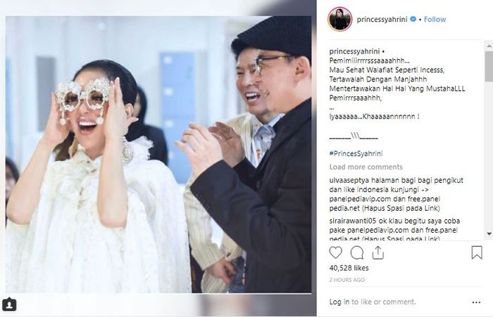 Syahrini sepertinya diam-diam memberikan tanggapan perihal gosip yang tengah menimpanya.