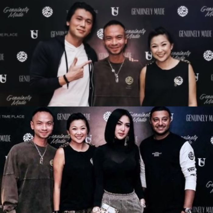 Reino dan Syahrini menghadiri acara yang sama