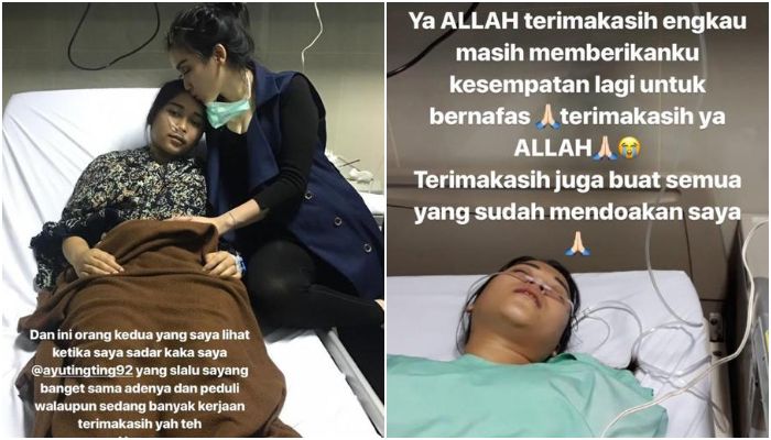 Syifa adik Ayu Ting Ting ketika sedang jatuh sakit