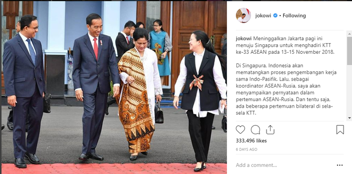 Jokowi di Singapura