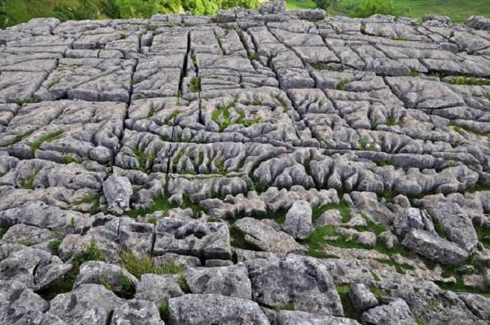 Bukit batu kapur, Taman Nasional Yorkshire Dales, Inggris