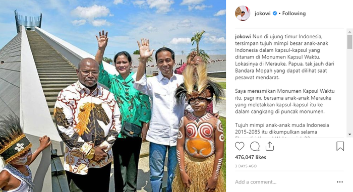 Postingan Jokowi