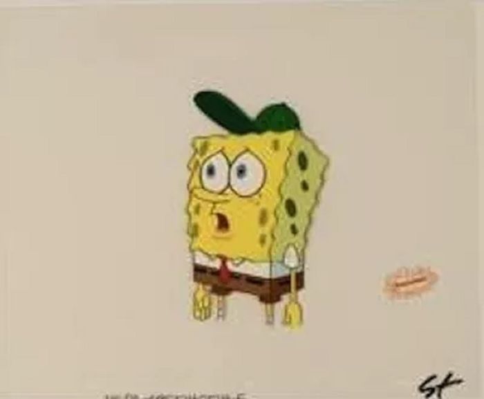 SpongeBob bertopi