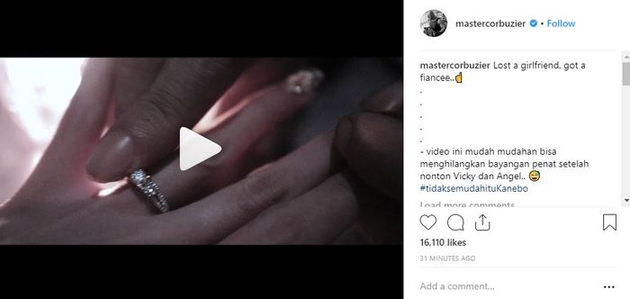 Tepat Di Hari Ulang Tahun sang Kekasih, Dedy Corbuzier Melamar Sabrina Chairunnisa