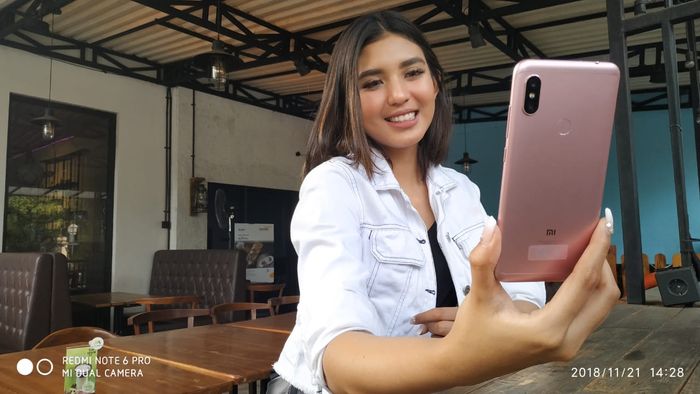 Pengunaan Xiaomi Redmi Note 6 Pro.