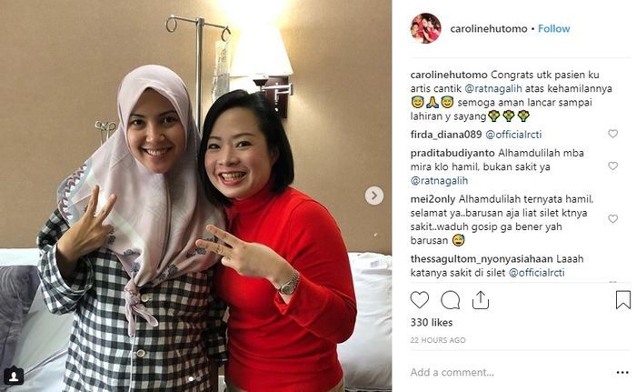 Ratna Galih dan dokter kandungannya