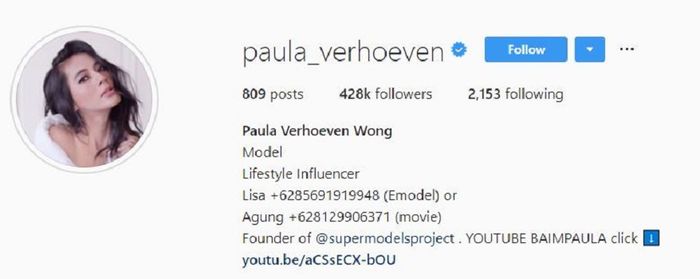 Paula Verhoeven menambahkan 'Wong' pada nama lengkapnya 