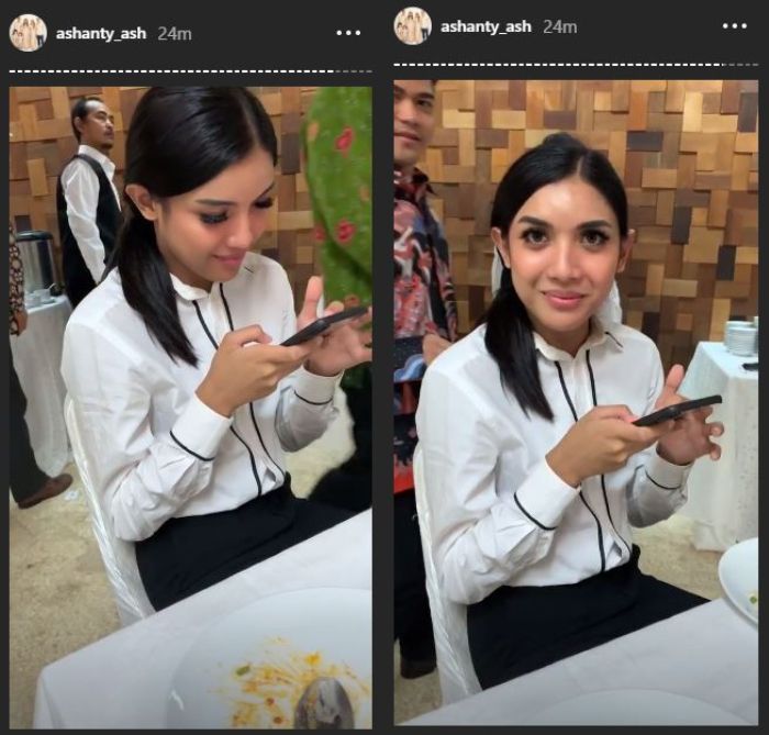 Keponakan Ashanty, Millendaru Pakai Baju Pria saat Pernikahan Saudara (instagram @ashanty_ash)