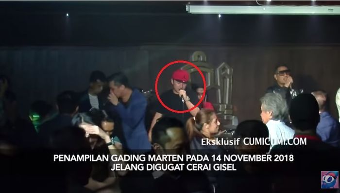 Ekspresi Gading Marten saat bernaynyi 5 hari sebelum gugatan cera