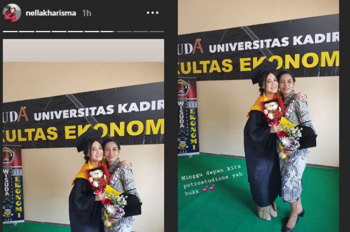 Nella Kharisma <a href='https://pekanbaru.tribunnews.com/tag/wisuda' title='wisuda'>wisuda</a>