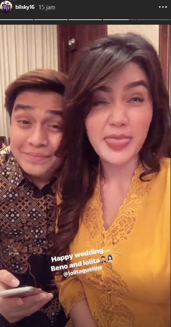 Billy Syahputra dan Hilda Vitria hadir di pernikahan Lolita Agustine