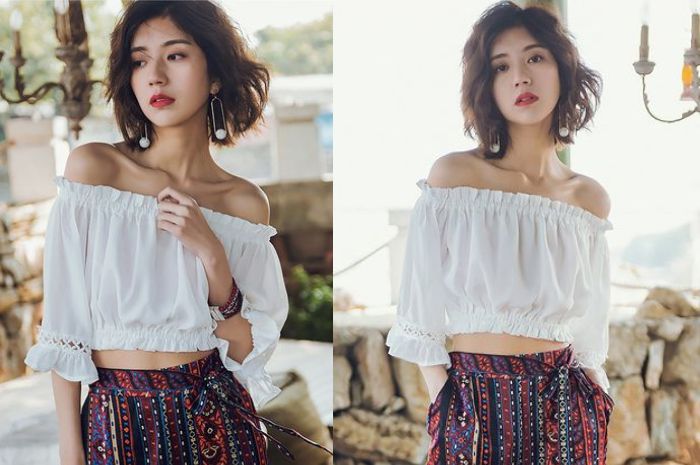 Summer Off Shoulder Out Shirt Sexy Crop Tops