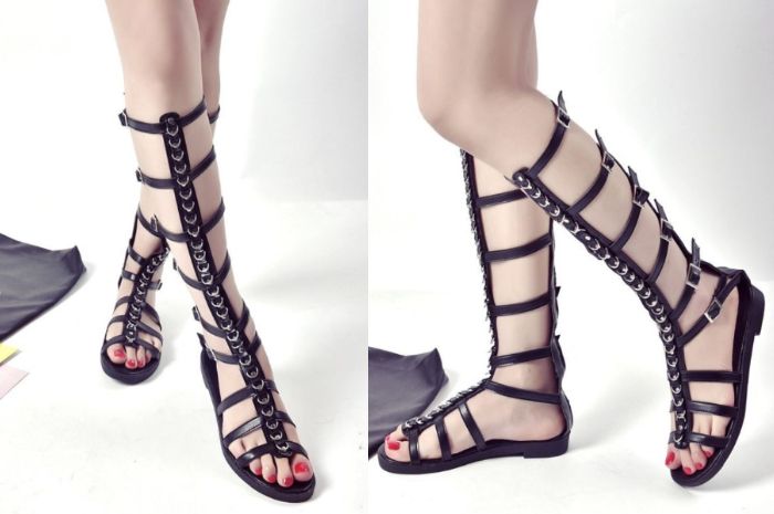 Sepatu Sandal Gladiator Roma Model High Top