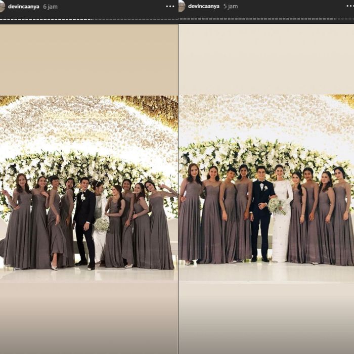 Penampilan para model papan atas jadi bridesmaid Paula Verhoeven