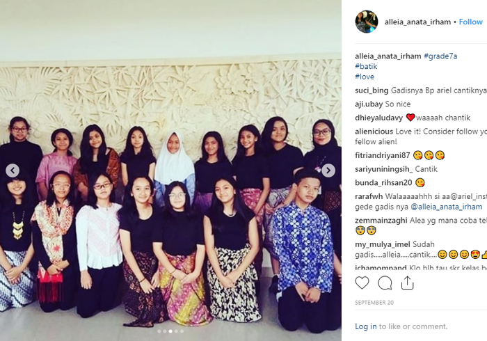 Alleia dengan teman sekelasnya