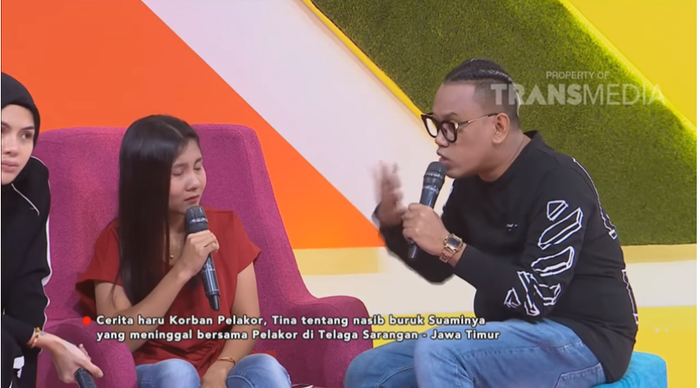 Tina di acara Pagi Pagi Pasti Happy