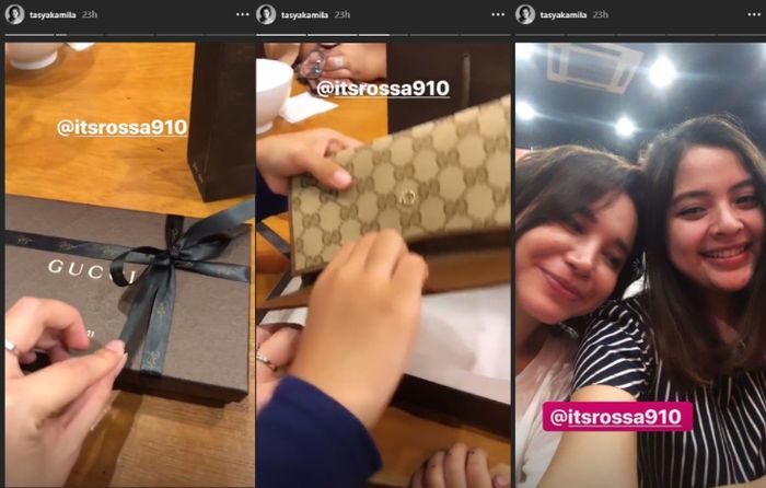 Rossa memberikan kado spesial di pertambahan usia Tasya Kamila