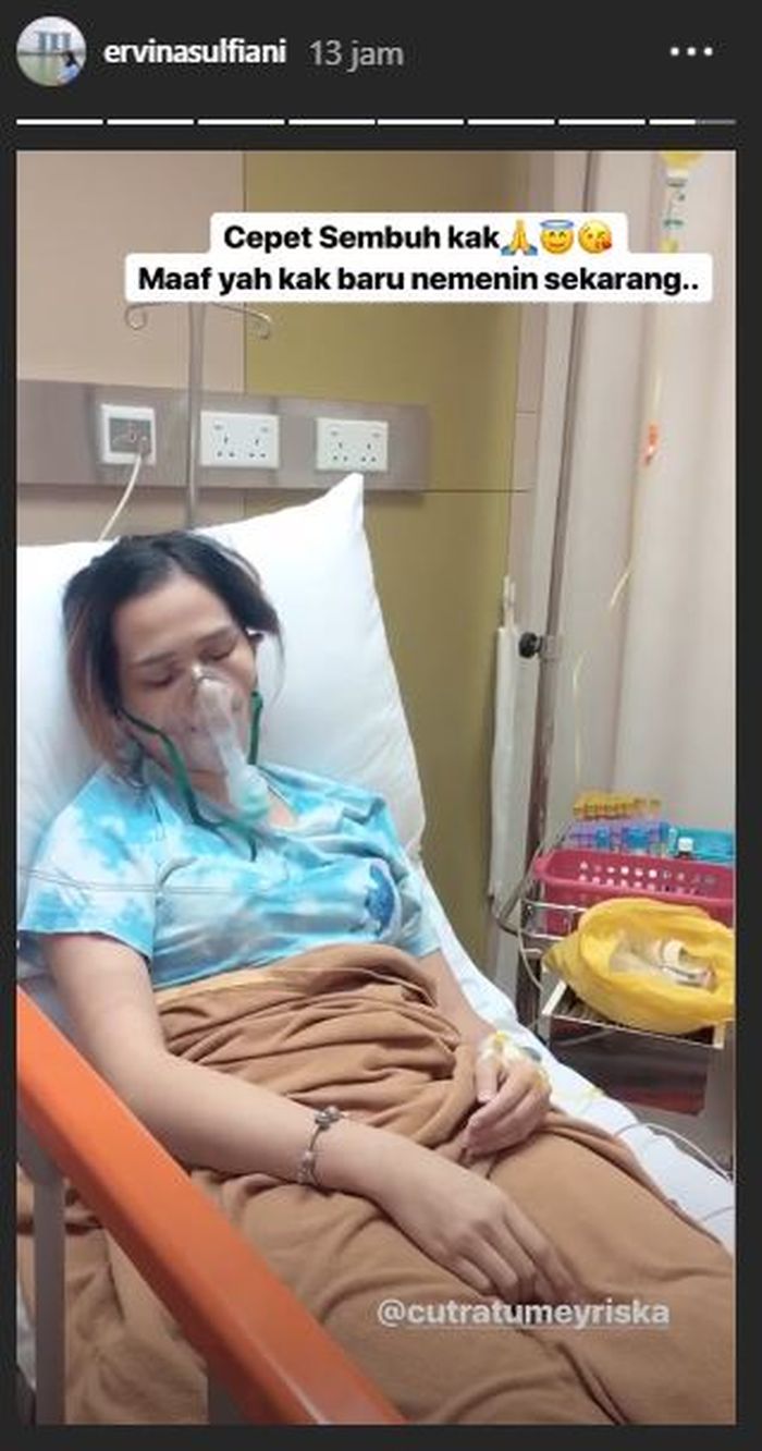 Cut Meyriska tengah jatuh sakit. 