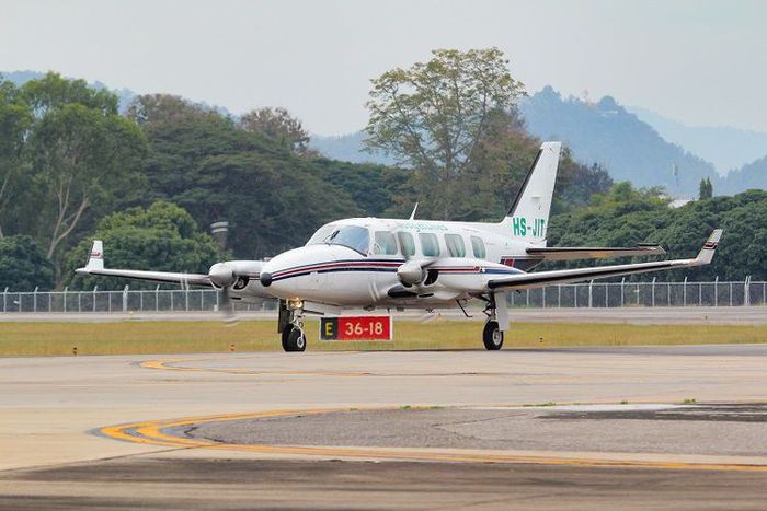 Inilah pesawat ringan jenis Piper PA-31 yang digunakan maskapai penerbangan Vortex Air.