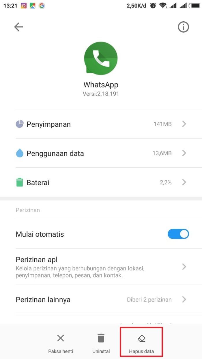 Cara keluar dari grup WA