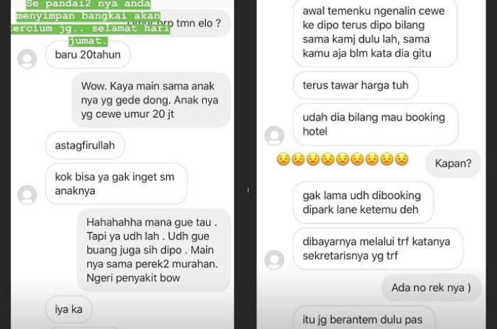 Instastory Nikita Mirzani yang mengungkap perselingkuhan Dipo Latief.