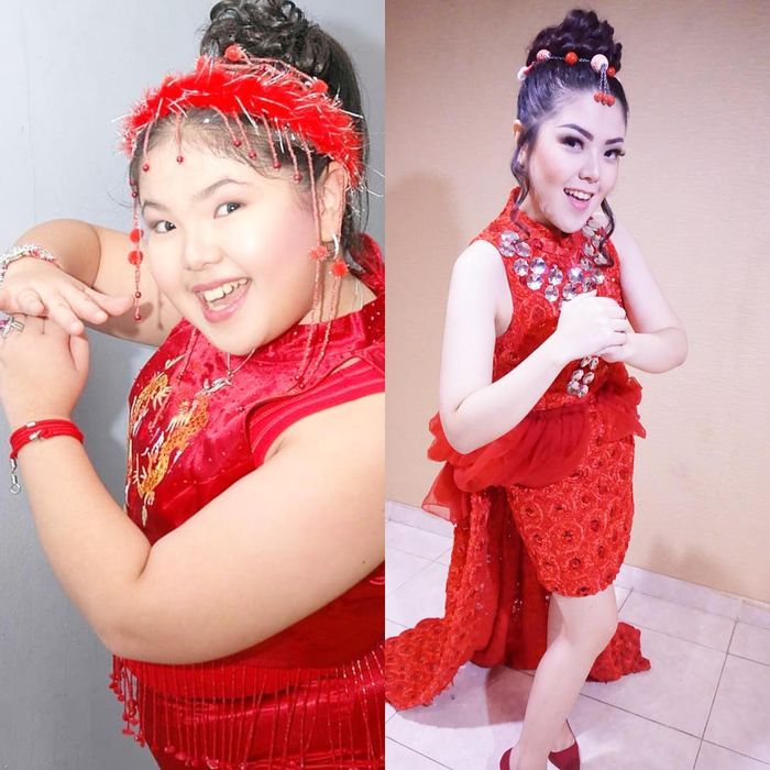 Perubahan berat badan Tina Toon