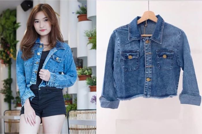 Cabello - Jeans Wanita Crop Acid Chasya