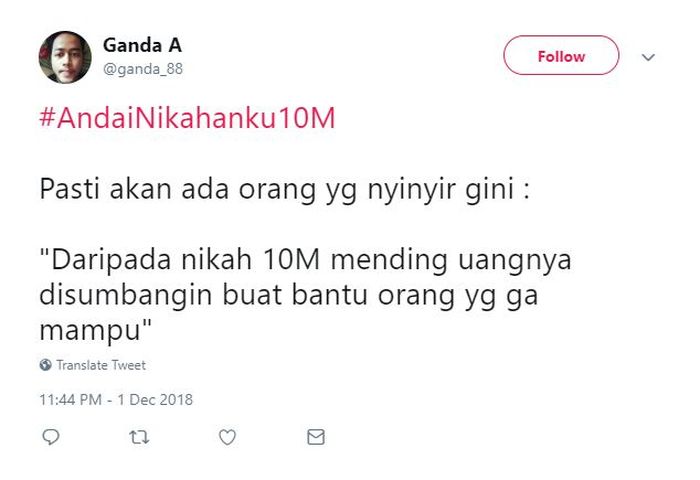Cuitan kocak bertagar #AndaiNikahanku10M