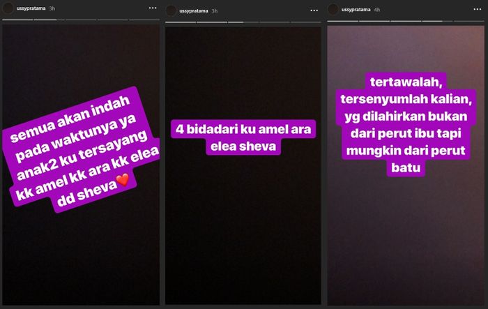 Status Ussy Sulistiawaty