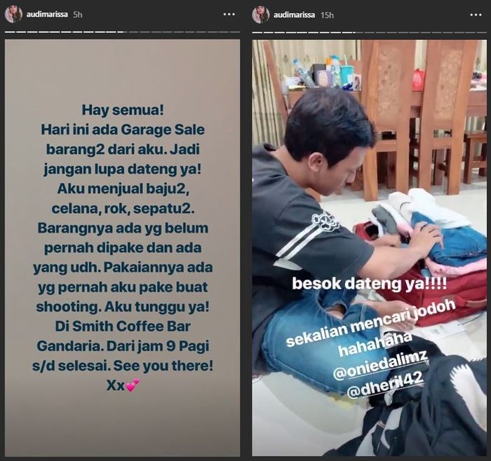 Unggahan Audi Marissa