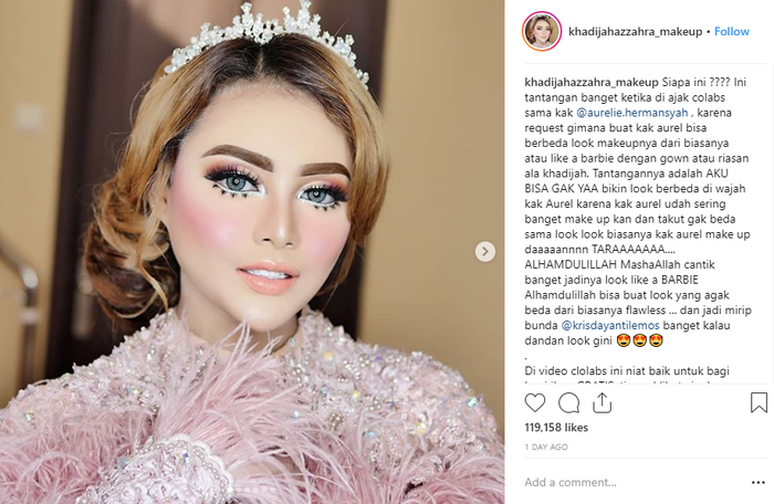 Minta Makeup ala Boneka Barbie, MUA Hits Sebut Penampilan Aurel Hermansyah Mirip Krisdayanti