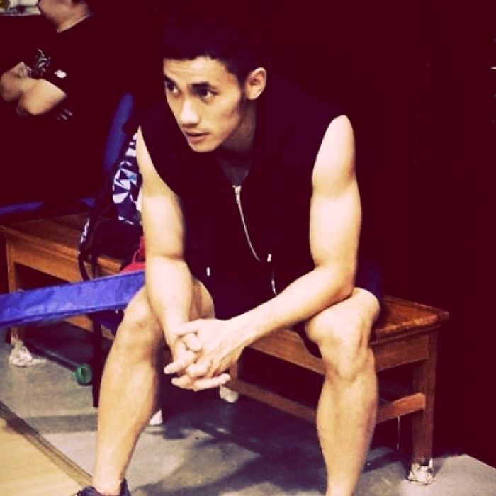 Achmad Hulaefi berbadan kekar. (Instagram @hulaefi)