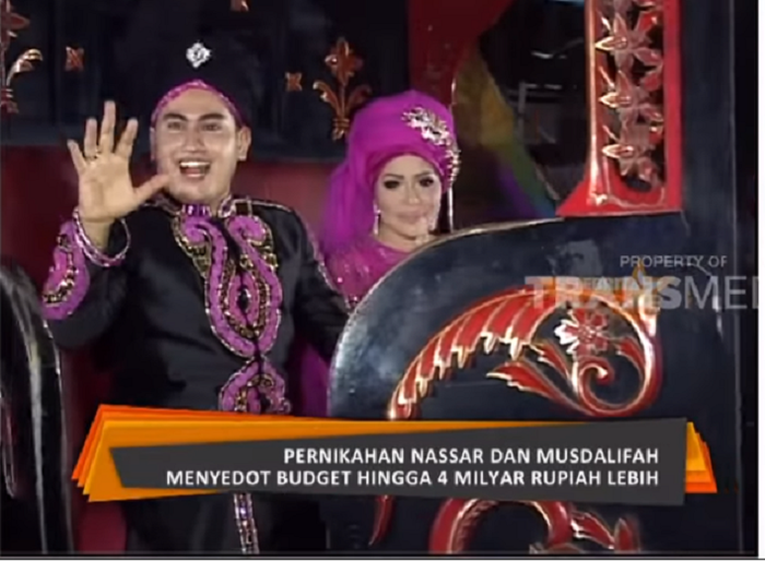 Pernikahan Nassar dan Muzdalifah