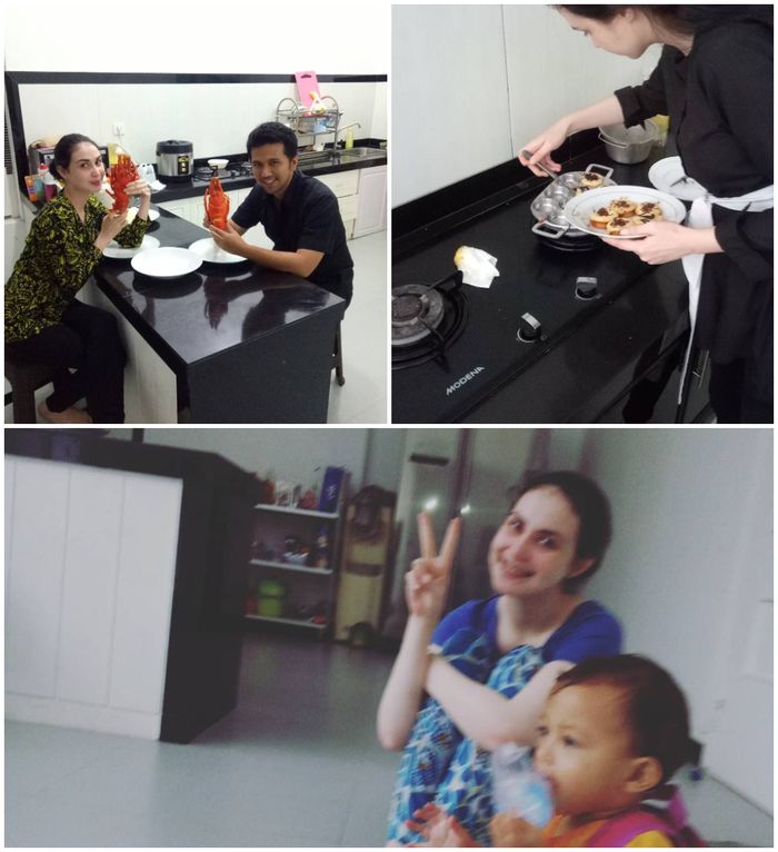 Kondisi dapur di rumah Arumi Bachsin di Trenggalek, Jawa Timur