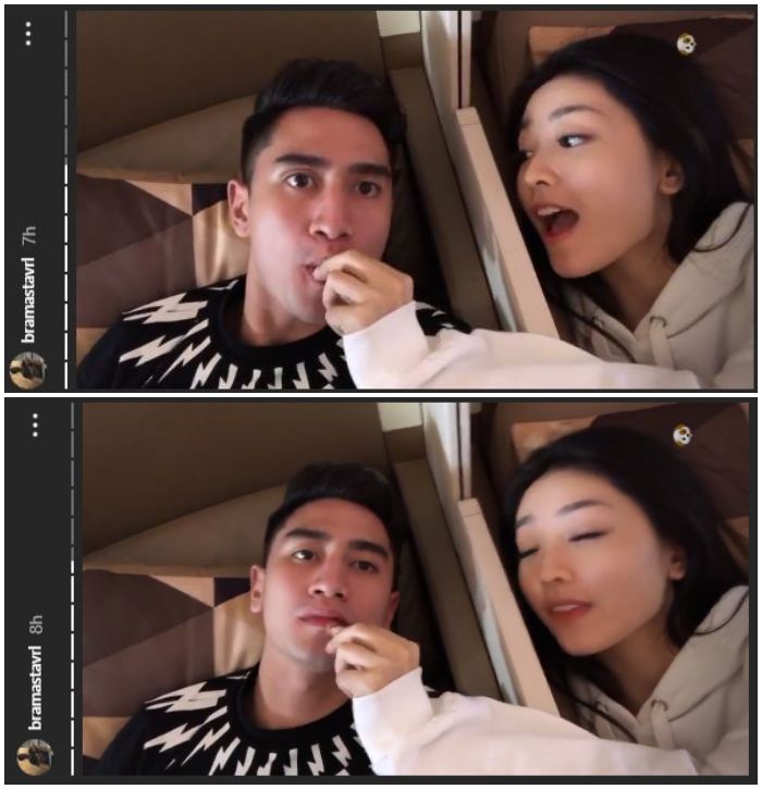 Gaya Pacaran Verrell Bramasta dan Natasha Wilona Jadi Sorotan Saat Tidur Berdampingan di Pesawat, Me