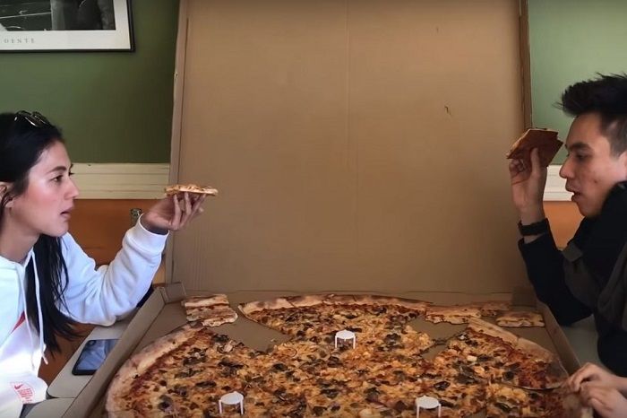 Pizza terbesar di AS yang jadi menu bulan madu Baim Wong dan Paula Verhoeven