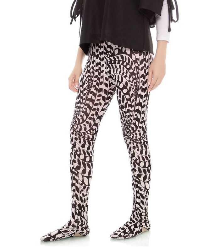 Mybamus Legging Wudhu Motif Alica Black & White