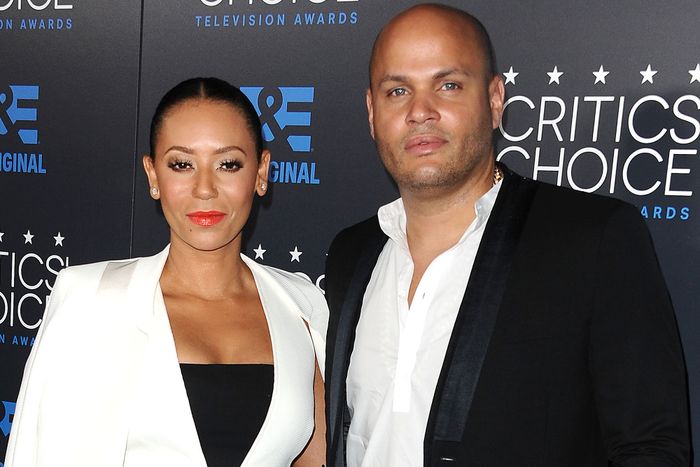 Melanie 'Mel B' Brown dan Stephen Belafonte attend the 5th annual Critics' Choice Television Awards at The Beverly Hilton Hotel on May 31, 2015 in Beverly Hills, California. (Photo by Jason LaVeris/FilmMagic)