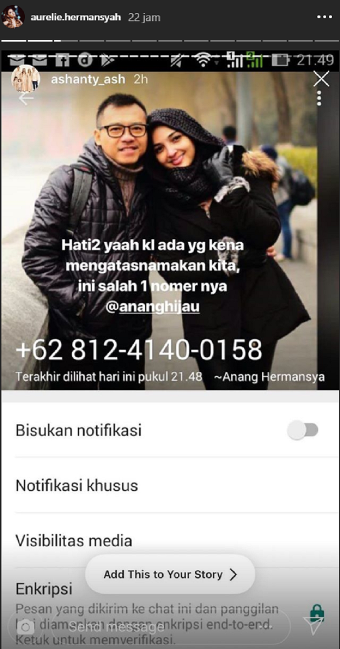 Nama Anang Hermansyah Terlibat Penipuan, Aurel Ungkap Fakta Sebenarnya