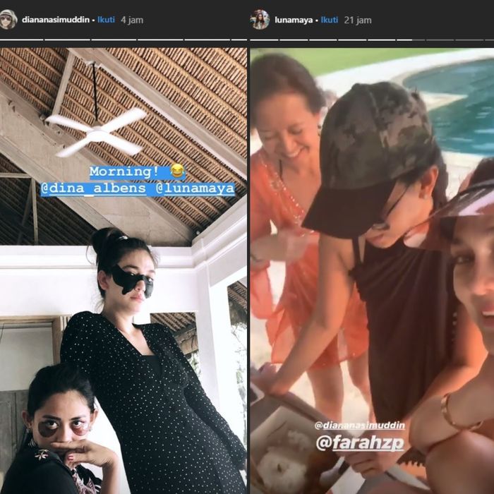 Luna Maya sangat akrab dengan saudara Faisal Nasimuddin