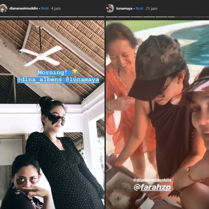 Luna Maya sangat akrab dengan saudara Faisal Nasimuddin