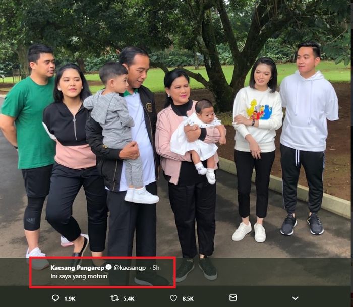 Cuitan Kaesang mengaku sebagai fotografer