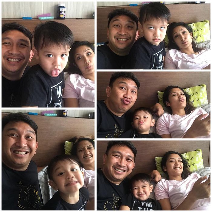 Potret Keluarga Kecil Augie Fantinus 