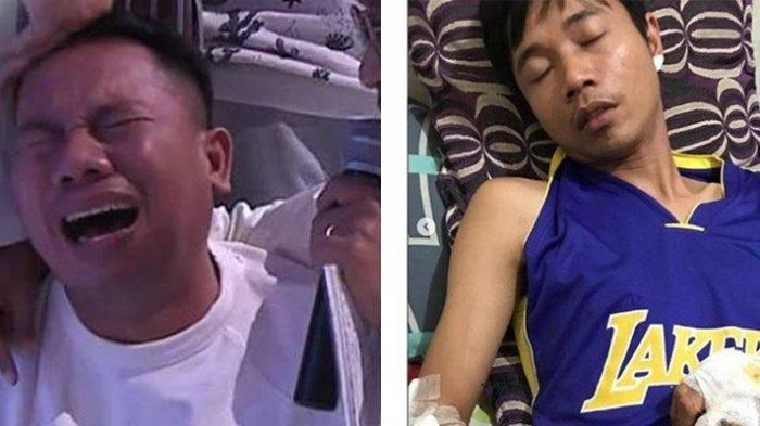 Vicky Prsetyo sedih atas musibah yang dialami adiknya. Sementara Bowo terkulai lemah di rumah sakit
