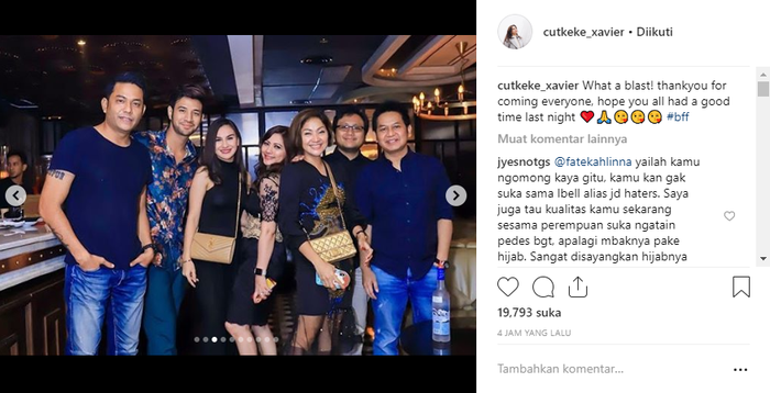 Irish Bella dan Ammar Zoni di ulang tahun Cut Keke